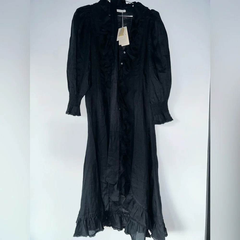 DOEN NADIA DRESS BLACK XS - Picture 6 of 8